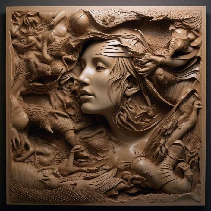 نموذج ثلاثي الأبعاد لآلة CNC 3D Art 